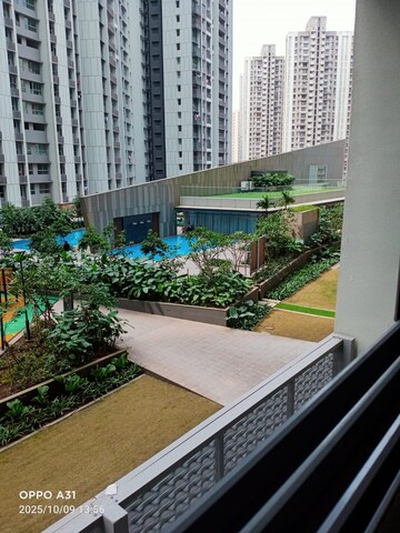 Balcony in 1 BHK Apartment at Kalpataru Immensa D, Kolshet Road – for Rent