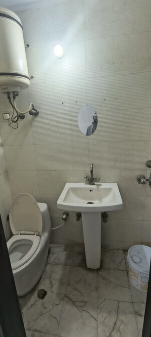 Bathroom in 1 BHK Builder Floor at Panchsheel Vihar – for Rent