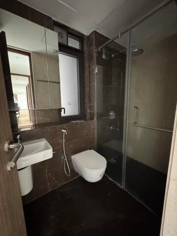 Bathroom in 3 BHK Apartment at Rustomjee Crown, Prabhadevi – for Sale