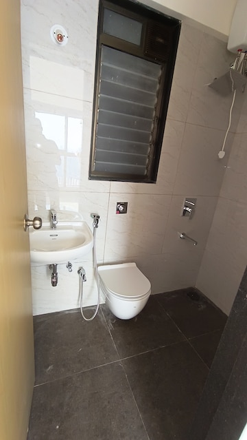 Bathroom in 2 BHK Apartment at Chandak 34 Park Estate, Goregaon West – for Rent