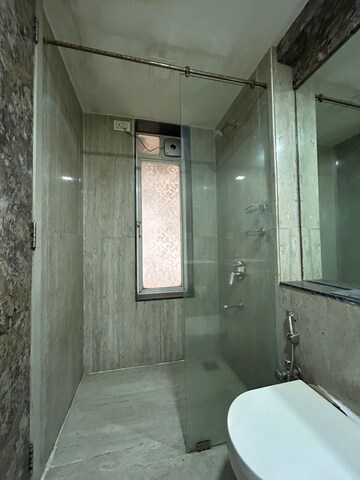 Bathroom in 3 BHK Apartment at Runwal Elegante, Andheri West – for Rent