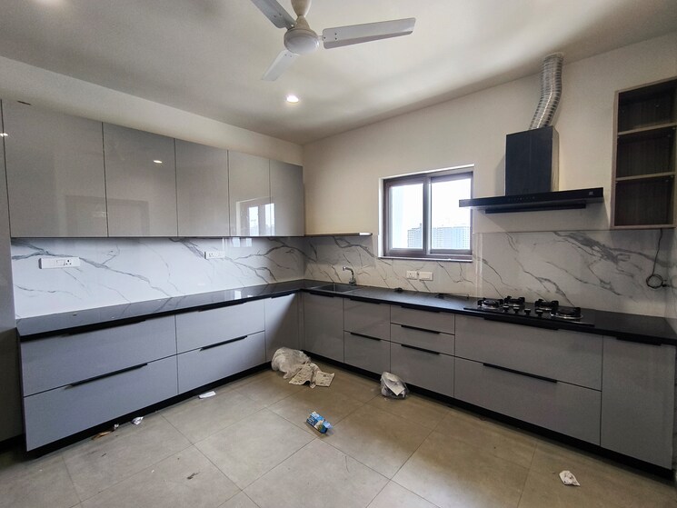 Kitchen, myscape-loft 4 Bedroom 5200 Sq.Ft. Apartment In Nanakramguda Hyderabad 9667430