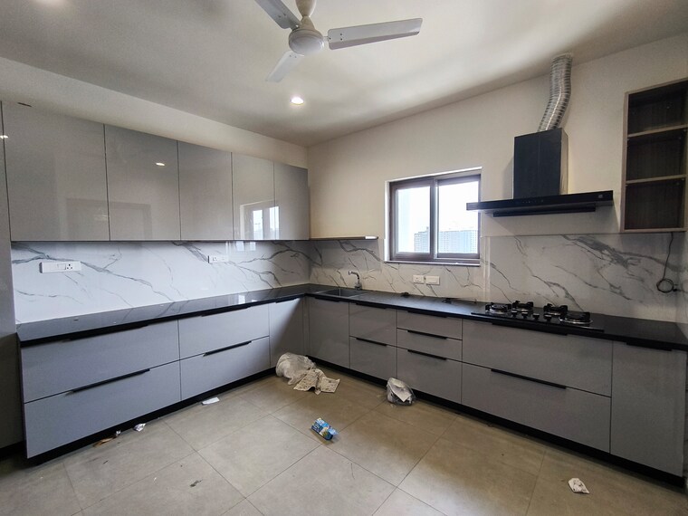 Kitchen, myscape-loft 4 Bedroom 5200 Sq.Ft. Apartment In Nanakramguda Hyderabad 9667430