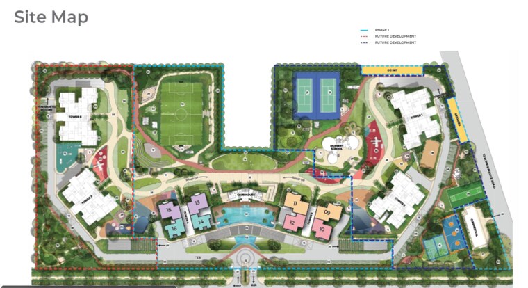 Master Plan, ashiana-aaroham 3 Bedroom 1342 Sq.Ft. Apartment In Sector 80 Gurgaon 9667583