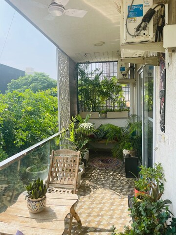 Balcony in 1.5 BHK Apartment at AKD Tower, Sector 14 – for Rent