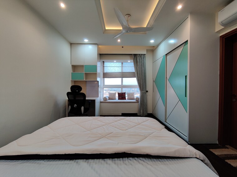 Bedroom, bhartiya-nikoo-homes-phase-2 4 Bedroom 2263 Sq.Ft. Apartment In Thanisandra Main Road Bangalore 9667850