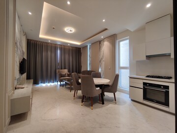 Living Room in 1 BHK Apartment at Bhartiya Leela Residences, Thanisandra Main Road – for Rent