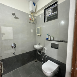 Bathroom in 3 BHK Builder Floor at Kondapur – for Rent
