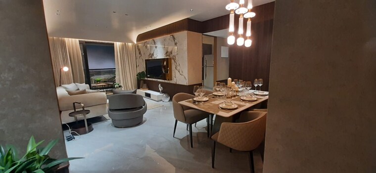 Living Room, dosti-eastern-bay-phase-1 2 Bedroom 766 Sq.Ft. Apartment In Wadala Mumbai 9668270