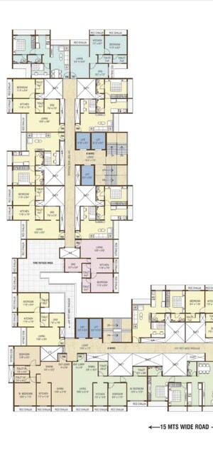 Floor Plan in 2 BHK Apartment at Vatsala Maulikrupa, New Panvel – for Sale