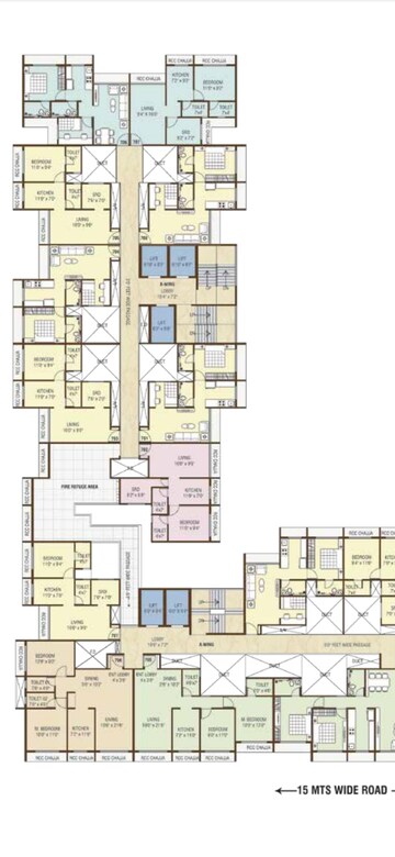 Floor Plan in 2 BHK Apartment at Vatsala Maulikrupa, New Panvel – for Sale