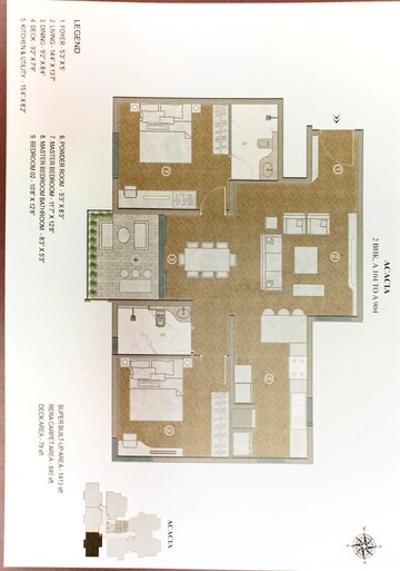 Master Plan in 2 BHK Apartment at Centreo , Kanakapura Road – for Sale