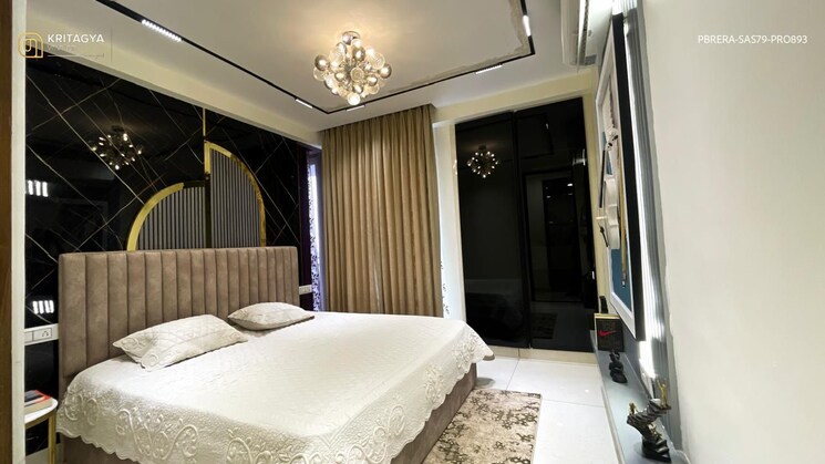 Bedroom, the-suman-marvelous 3 Bedroom 1745 Sq.Ft. Apartment In Ramgarh Bhudda Zirakpur 9668406