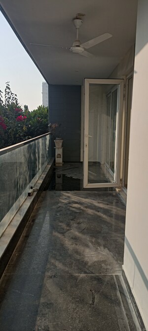 Balcony in 4 BHK Builder Floor at Ansal Sushant Lok I, Sector 43 – for Rent