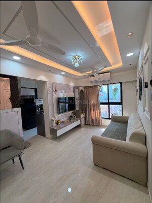 Living Room in 1 BHK Apartment at Chaitanya The Greens Radhakunj, Kandivali East – for Sale