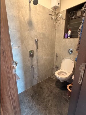 Bathroom in 1 BHK Apartment at Chaitanya The Greens Radhakunj, Kandivali East – for Sale