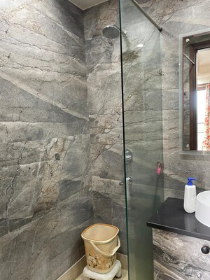 Bathroom in 3 BHK Builder Floor at Rajouri Garden – for Rent