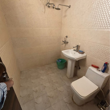 Bathroom in 2 BHK Apartment at Kharar Mohali Road – for Rent