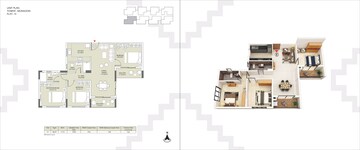 Floor Plan in 2 BHK Apartment at Devidanga – for Sale