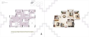 Floor Plan in 2 BHK Apartment at Devidanga – for Sale
