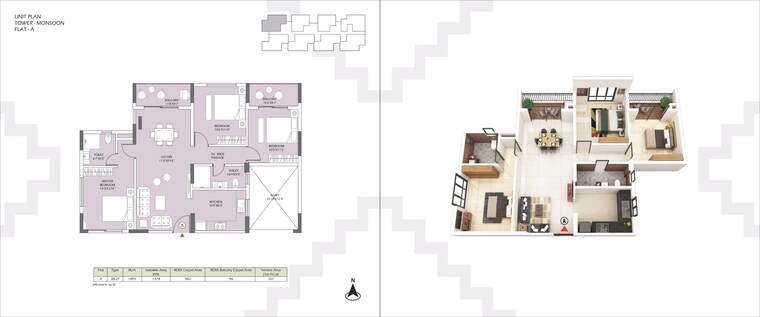 Floor Plan, devidanga 2 Bedroom 1189 Sq.Ft. Apartment In Devidanga Siliguri 9668589