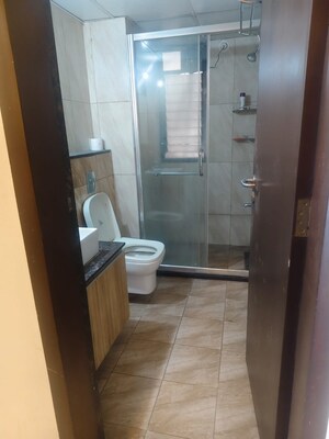 Bathroom in 3 BHK Apartment at Pride Purple Park Titanium, Wakad – for Rent