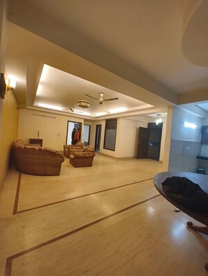 Living Room in 3 BHK Apartment at Chattarpur – for Rent