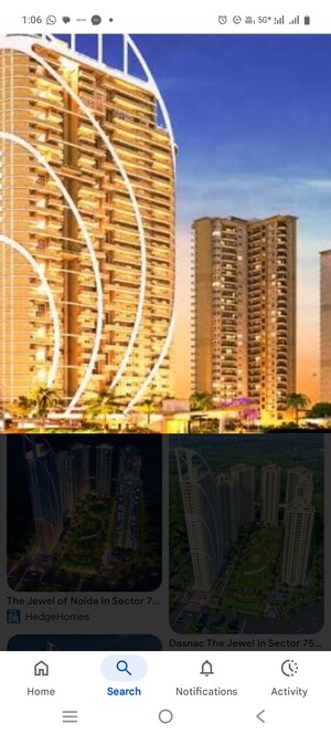 3 BHK Apartment – Exterior View View at Dasnac Burj, Sector 75 - for Rent