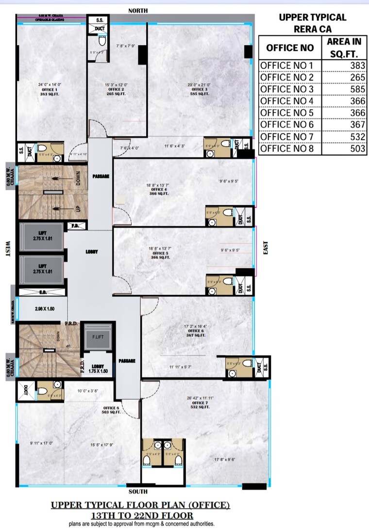 Floor Plan, goregaon west Commercial Office Space 265 Sq.Ft. In Goregaon West Mumbai 9668848