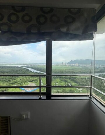 Balcony in 1 BHK Apartment at Ashar Axis, Majiwada – for Rent