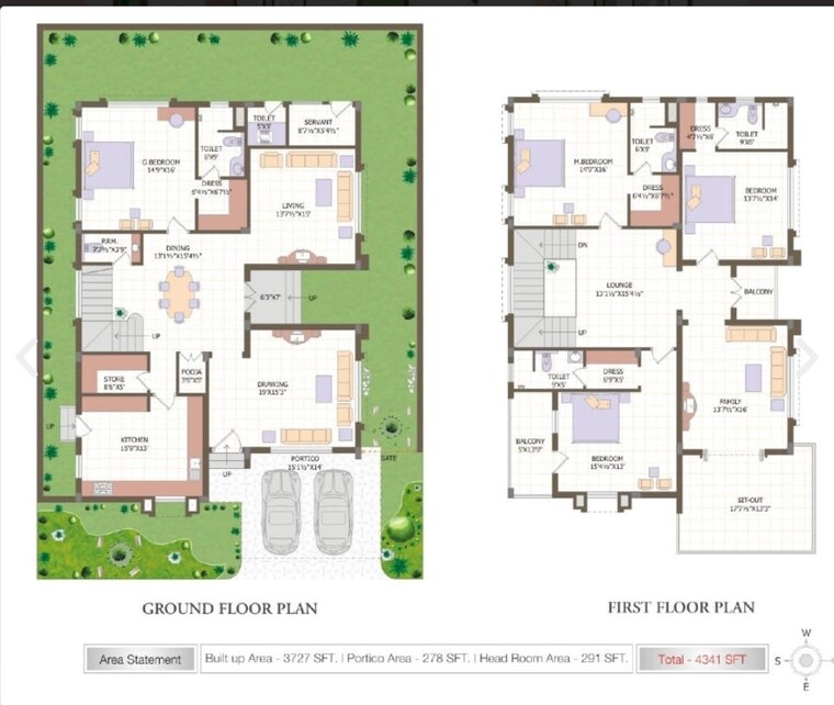 Master Plan, mokila 4 Bedroom 4322 Sq.Ft. Villa In Mokila Hyderabad 9669312