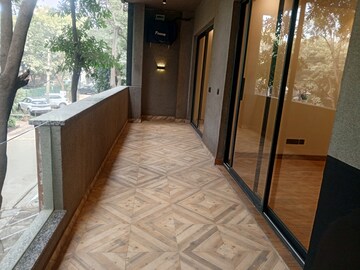 Balcony in 3 BHK Builder Floor at Ansal Sushant Lok I, Sector 43 – for Rent