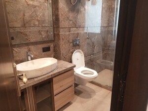 Bathroom in 3 BHK Builder Floor at Ansal Sushant Lok I, Sector 43 – for Rent