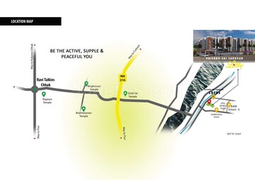 3 BHK Apartment – Map Location View at Ranga Bazar - for Sale