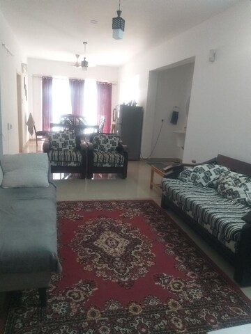 Living Room in 3 BHK Apartment at Trifecta Esplanade, Belathur – for Rent