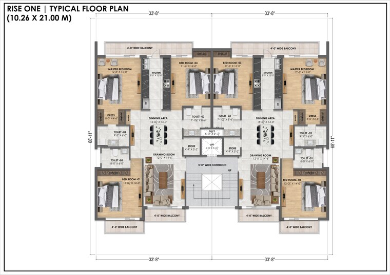 Floor Plan, saheel-landmarc 2 Bedroom 735 Sq.Ft. Apartment In Hinjewadi Pune 9669962