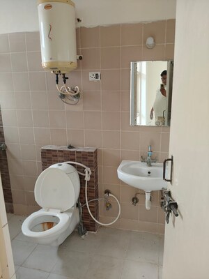 Bathroom in 3 BHK Apartment at Omaxe Heights, Sector 86 – for Rent