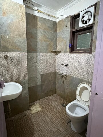 Bathroom in 1 RK Builder Floor at Saket – for Rent