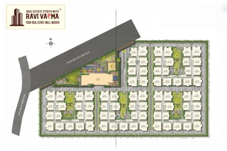 Master Plan, ira-aspiration 3 Bedroom 2194 Sq.Ft. Apartment In Kollur Hyderabad 9670745