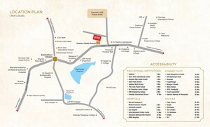 2 BHK Apartment – Map Location View at Bachupally - for Sale