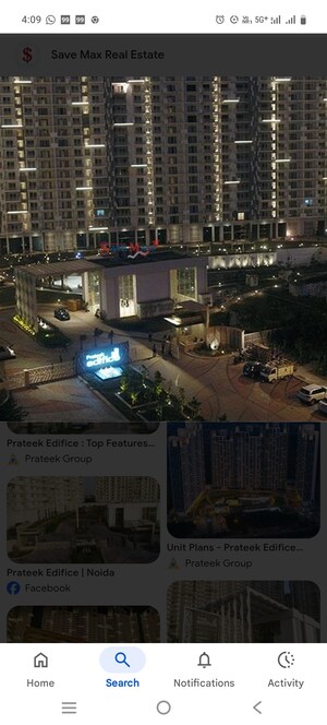 5 BHK Apartment – Exterior View View at Prateek Edifice, Sector 107 - for Sale