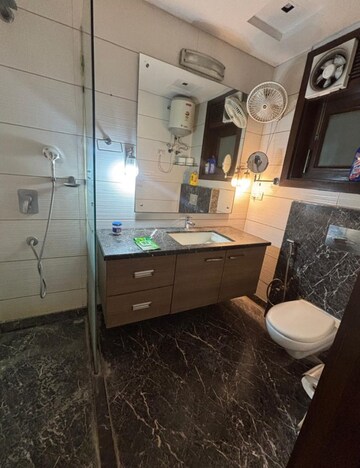 Attached Bathroom in 3 BHK Builder Floor at Greater Kailash I – for Sale