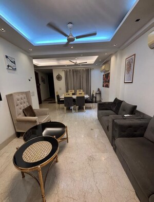 Living Room in 3 BHK Builder Floor at Greater Kailash I – for Sale