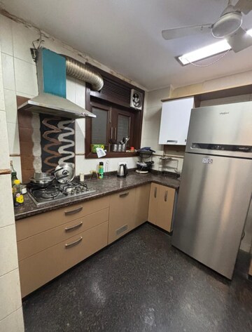 Kitchen in 3 BHK Builder Floor at Greater Kailash I – for Sale