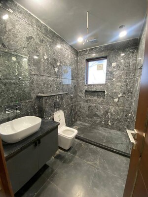 Bathroom in 1 BHK Builder Floor at Saket – for Rent