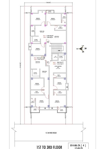 Floor Plan in 3 BHK Apartment at Ahom Gaon – for Sale