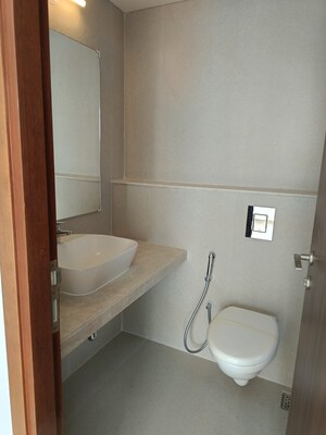 Bathroom in 2 BHK Apartment at Mahavir Square, Manpada – for Rent