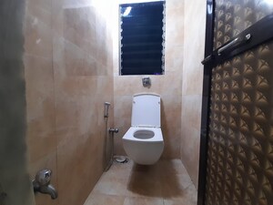 Bathroom in 3 BHK Independent House at Unnat Nagar CHS, Goregaon West – for Rent