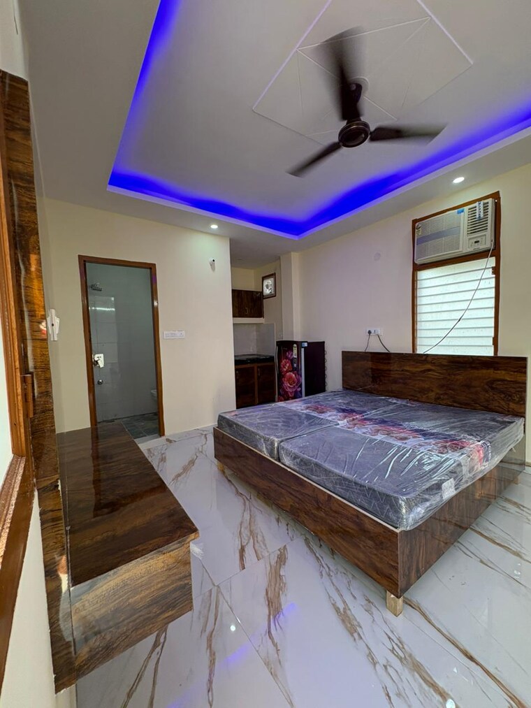Bedroom, dlf-city-phase-iii 1 RK 480 Sq.Ft. Builder Floor In Sector 24 Gurgaon 9673015