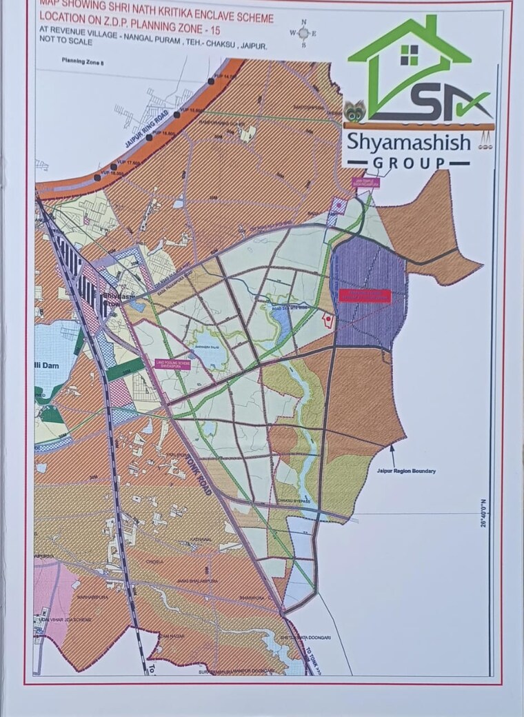 Master Plan, shreenath-regency  150 Sq.Yd. Plot In Tonk Road Jaipur 9673224